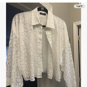 Tahari White Blouse